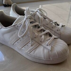 Adidas Superstar Sneakers Women's 6 White Shell Toe Classic Shoes